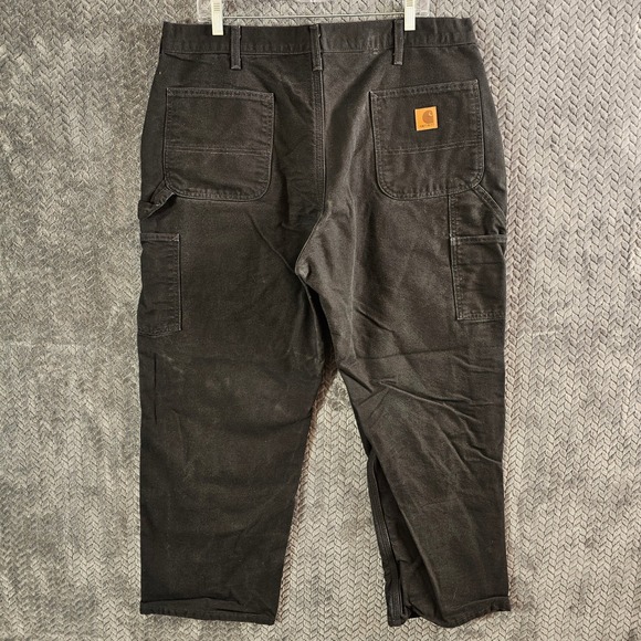 Carhartt B111 BLK Loose Original Fit Mens Flannel Lined Work Pants Size 40x30 - Picture 7 of 7